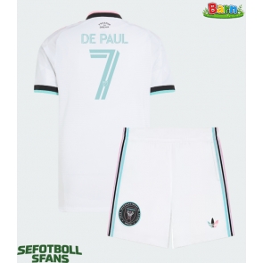 Inter Miami Rodrigo De Paul #7 Tredjeställ Barn 2026-27 Kortärmad (+ Korta byxor)